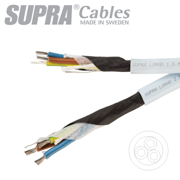 Câble Secteur Supra Lorad 3G2.5 - 1,50 M - Pour Prise SCHUKO - Occasion